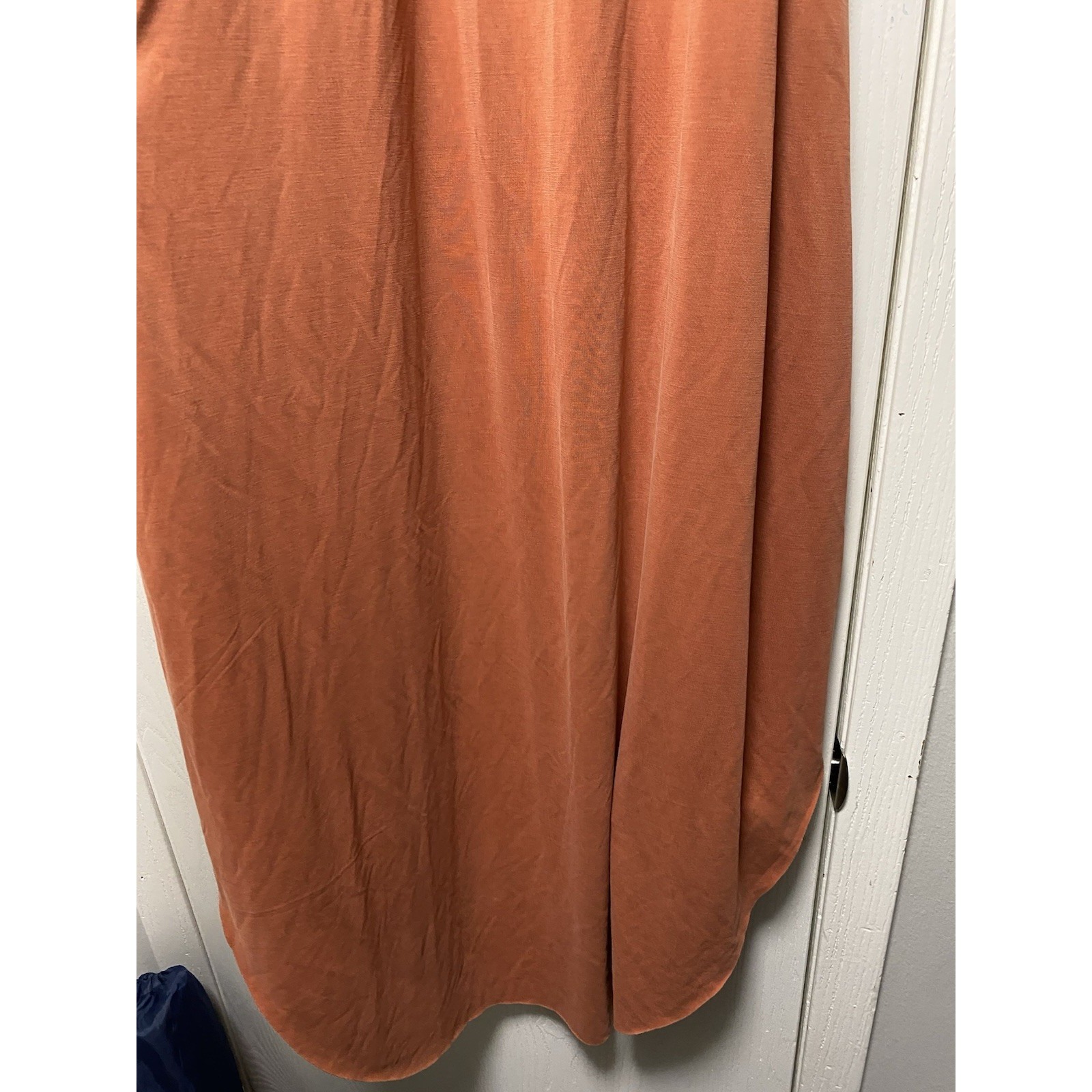 Double Zero Mystical Maxi Dress Medium Terracotta High Neck Sleeveless Nwt — image 5 of 8